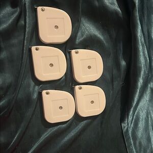 Set of 5 White Retractable Tape Measures! Perfect Christmas stocking stuffers!!!